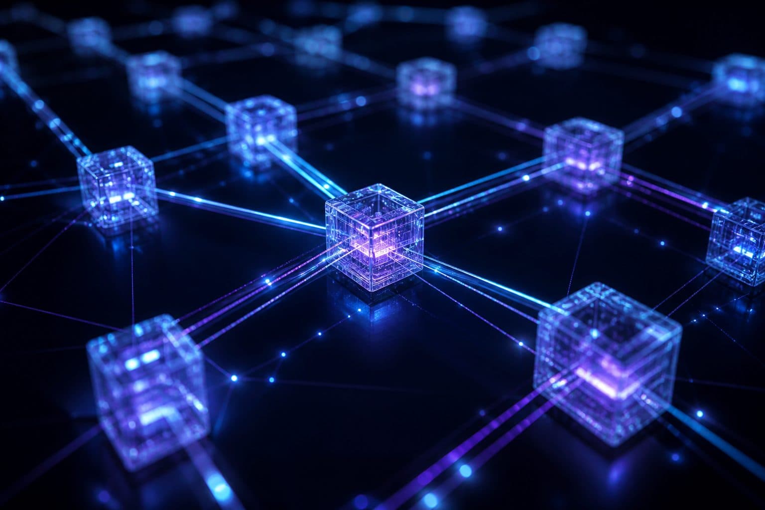 Abstract illustration of an AI agent completing a business workflow