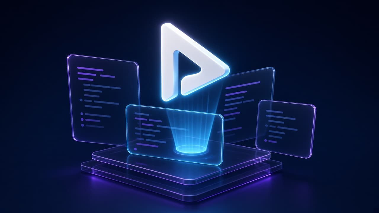 Next.js logo with React application interface