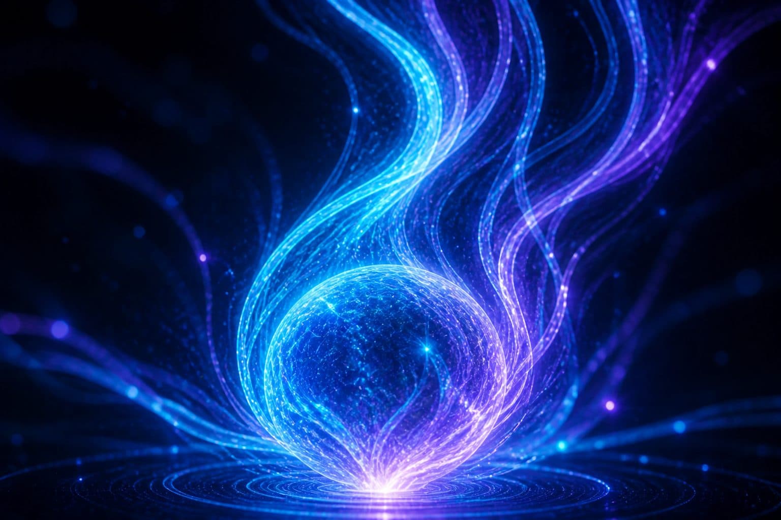 Close-up of a growth light sculpture