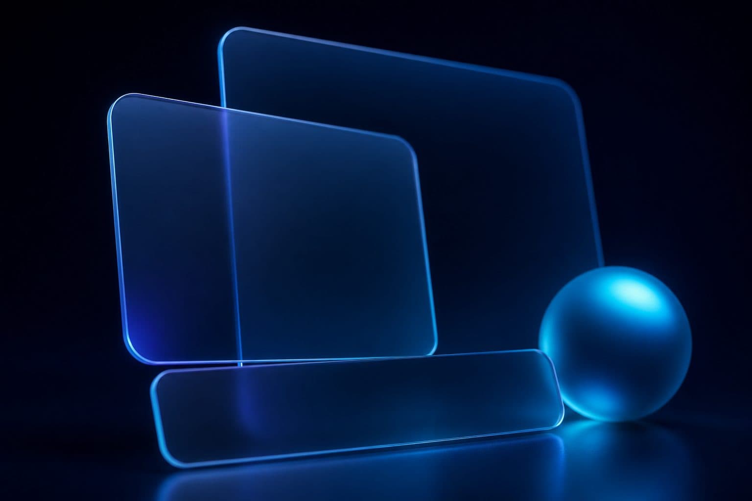 Design-system fragments as light and glass